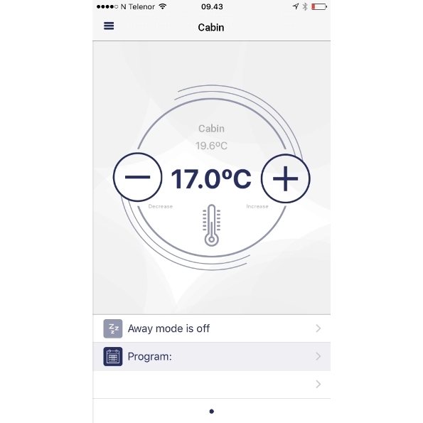NEO H  (WiFi) Grzejnik elektryczny - aplikacja na telefon