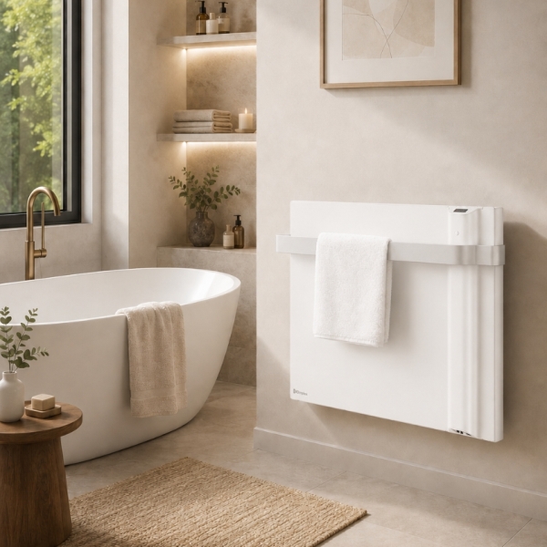 KLIMA 7 AS grzejnik hybrydowy, dualny panel grzewczy z relingiem 750W (Dual Therm)