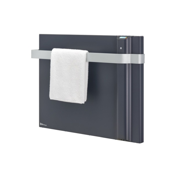 KLIMA 7 AS grzejnik hybrydowy, dualny panel grzewczy z relingiem 750W, antracyt szary (Dual Therm)