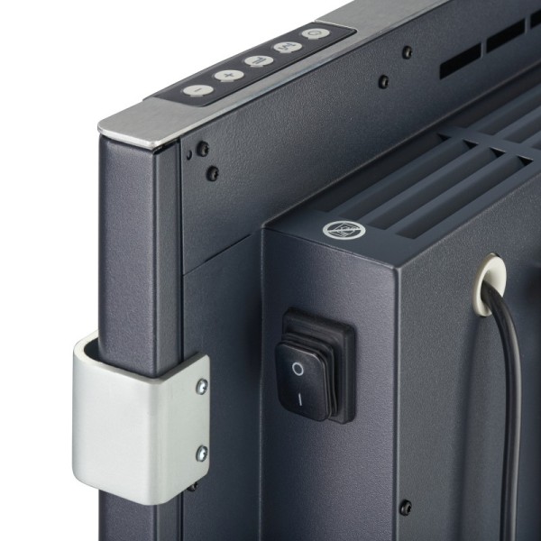 KLIMA 7 AS grzejnik hybrydowy, dualny panel grzewczy z relingiem 750W, antracyt szary (Dual Therm)