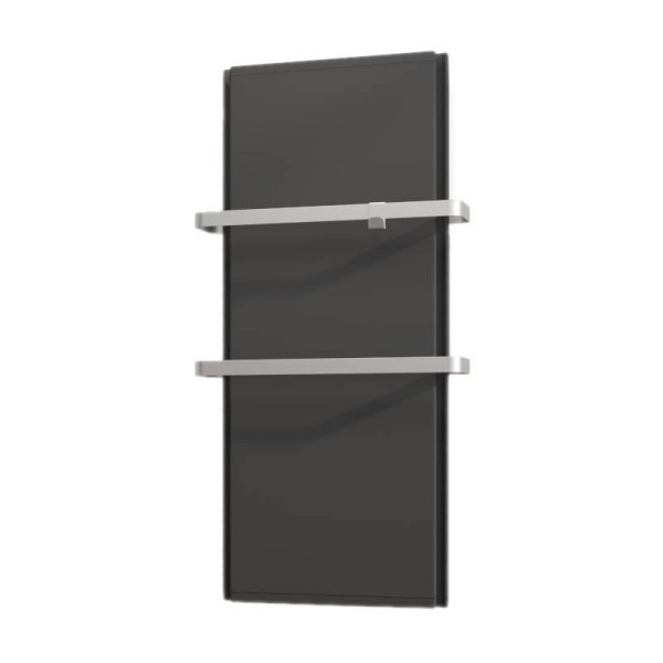 ICON 7 grzejnik hybrydowy (pionowy) z relingami, dualny panel grzewczy 750W (kolor antracyt)