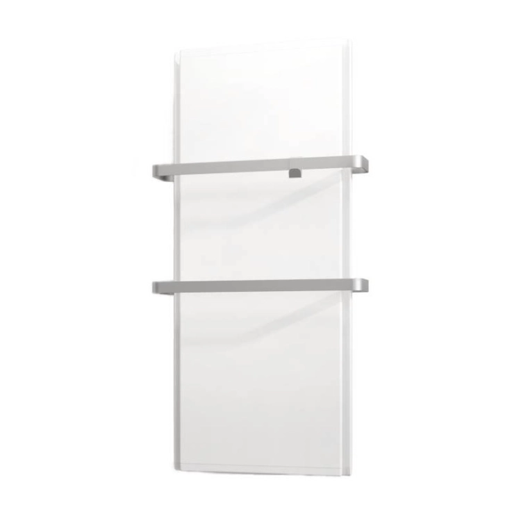 ICON 7 grzejnik hybrydowy (pionowy) z relingami, dualny panel grzewczy 750W (kolor biały)