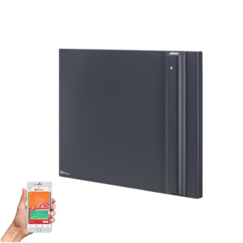 KLIMA 7 WiFi grzejnik hybrydowy, dualny panel grzewczy 750W, antracyt szary (Dual Therm) - sterowanie przez internet