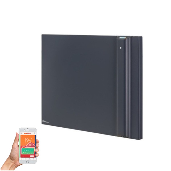 KLIMA 7 WiFi grzejnik hybrydowy, dualny panel grzewczy 750W, antracyt szary (Dual Therm) - sterowanie przez internet