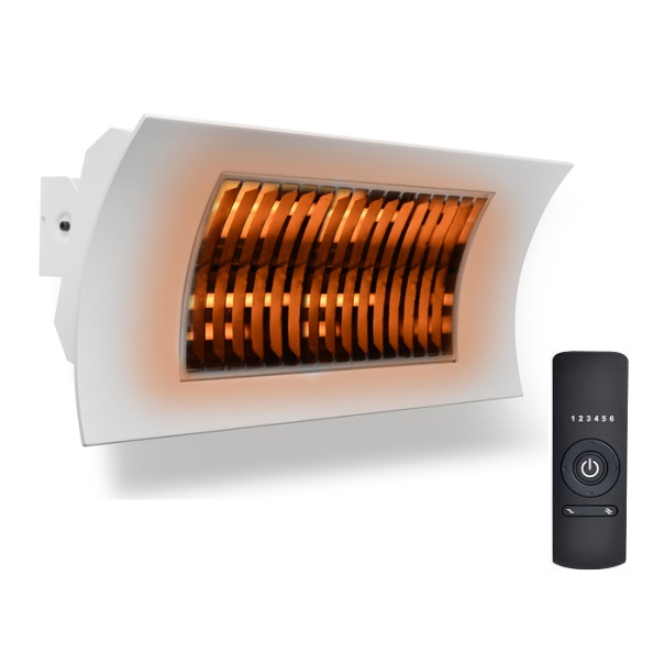 OASI White 2000W/1000W Promiennik ciepła podczerwieni (IPx5, lampa: carbon) + pilot