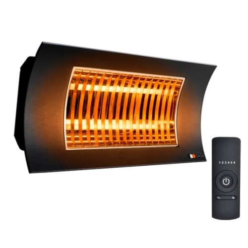 OASI Black 2000W/1000W Promiennik ciepła podczerwieni (IPx5, lampa: carbon) + pilot