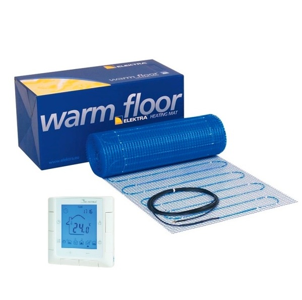 Zestaw: MD Mata grzewcza podłogowa 160W/m² , jednostronnie zasilana(powierzchnia od 1 do 10 m²) i programowalny regulator temperatury