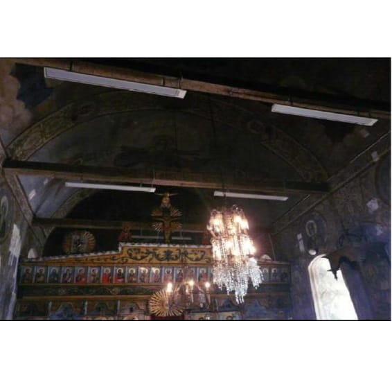 Przemysłowe panele grzewcze na podczerwień Ecosun S+  -  ogrzewanie kościołów i obiektów sakralnych