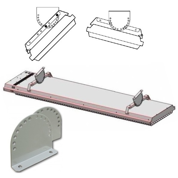 Panel grzewczy na podczerwień Ecosun S+ - mocowania ścienne (opcja dodatkowa)