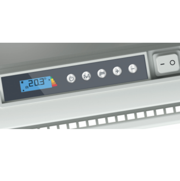 ICON   grzejnik hybrydowy (pionowy), dualny panel grzewczy - panel sterowania