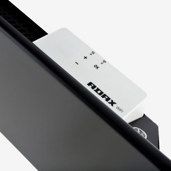 NEO H  (WiFi) Grzejnik elektryczny, konwektor (sterowanie przez internet) kolor: czarny - termostat, panel sterowania