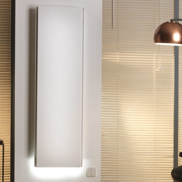 ICON   grzejnik hybrydowy (pionowy), dualny panel grzewczy (kolory: biały)