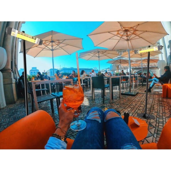 IRIS  Promiennik ciepła podczerwieni z pilotem (IP65, lampa: white forozen)