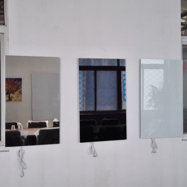 VCIR-G panel grzewczy na podczerwień, grzejnik promiennikowy (ścienny), seria: biały, czarny, lustro