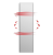 ICON   grzejnik hybrydowy (pionowy), dualny panel grzewczy (kolory: biały, antracyt) - technologia Dual Therm