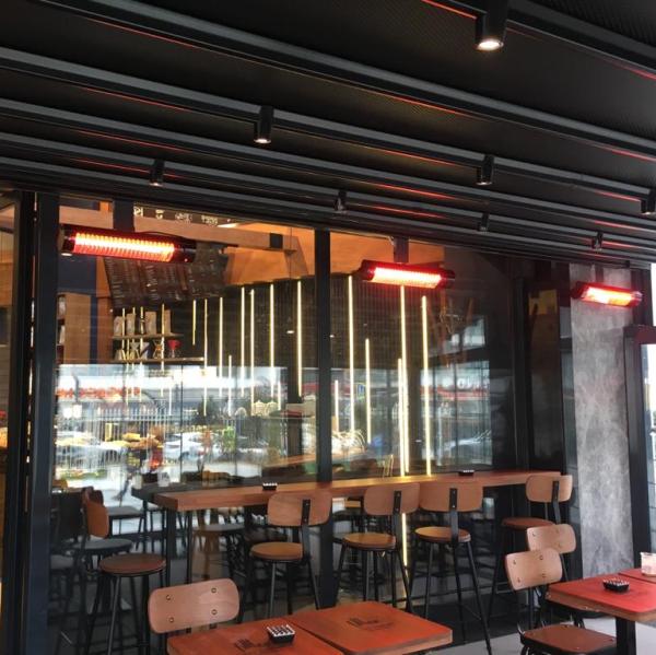 ELCON seria EIR Promienniki ciepła podczerwieni - ogrzewanie strefowe, zewnętrzne HoReCa