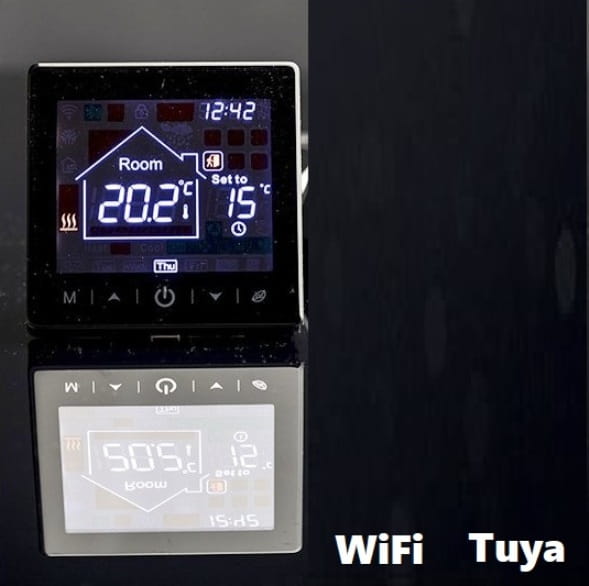 BC-400WiFi-E Programowalny termostat, regulator temperatury do ogrzewania podłogowego (sterowanie przez internet), czarny