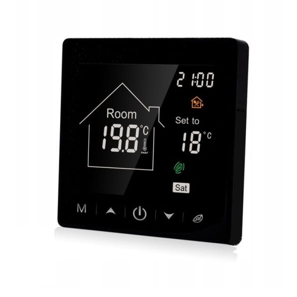 BC-400-E Programowalny termostat, regulator temperatury, czarny