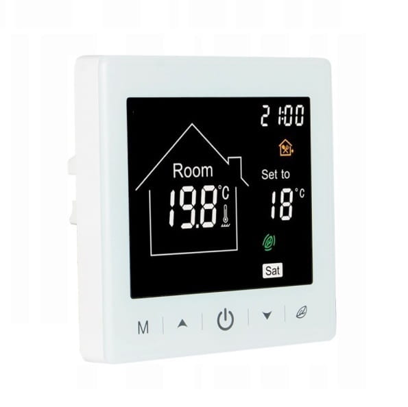 BC-400-E Programowalny termostat, regulator temperatury, biały