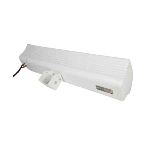 ELCON EIR-RC-2000 Promiennik ciepła podczerwieni, biały 2000W z wbudowaną regulacją mocy i pilotem - tył, mocowanie