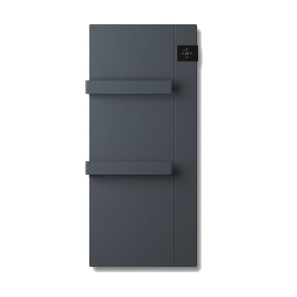 ONSEN grzejnik hybrydowy do łazienki (konwektor z panelem na podczerwień) 750W,  antracyt (ciemny szary)