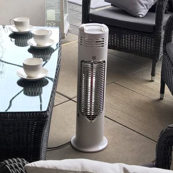 IMUS 550W Promiennik ciepła podczerwieni stojący - kolor: biały (Mensa Heating)