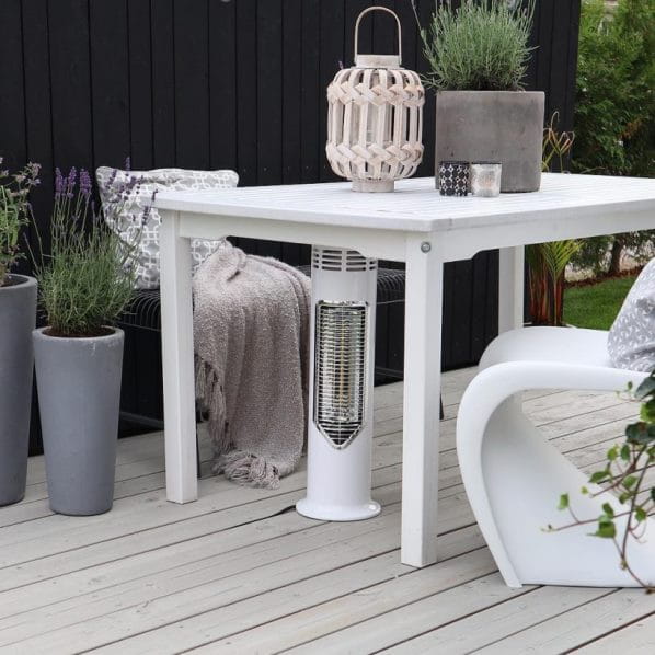 IMUS 550W Promiennik ciepła podczerwieni stojący - kolor: biały (Mensa Heating)