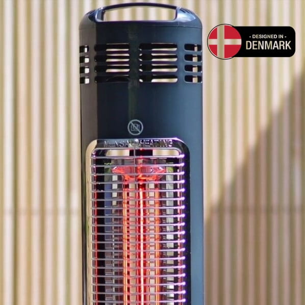 IMUS 550W Promiennik ciepła podczerwieni , podłogowy - SZARY (IP44, lampa: Ultra Low Glare)