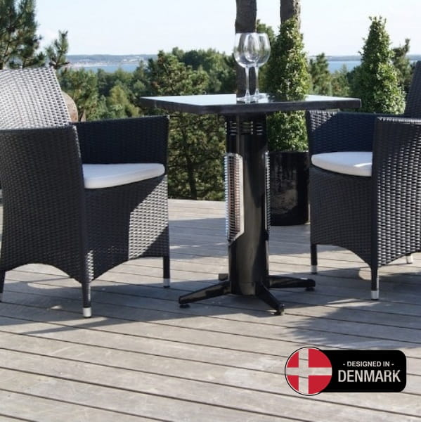 VIREOO PROFESSIONAL 550W Promiennik ciepła podczerwieni, stolik grzewczy z czujnikiem ruchu ( IP44, lampa: Ultra Low Glare) - MENSA HEATING