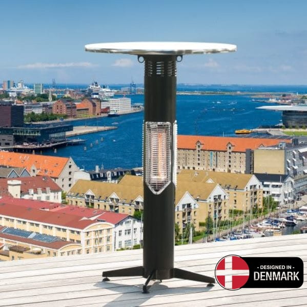 STATIO 700W Promiennik ciepła, stolik grzewczy na podczerwień (IP44, lampa: Ultra Low Glare) - MENSA HEATING