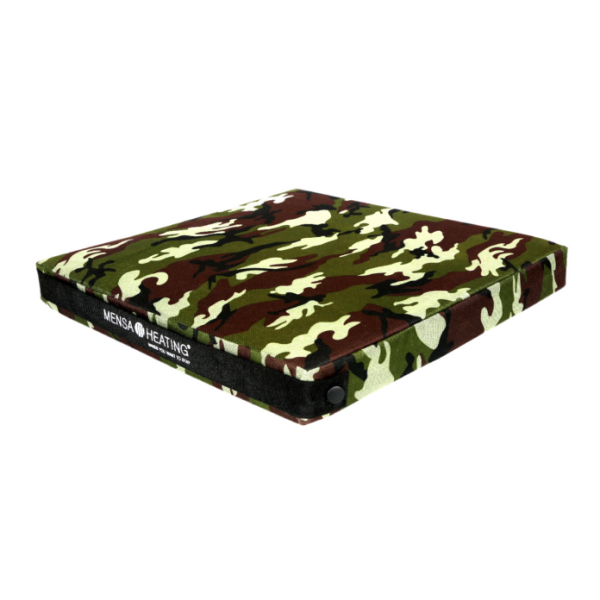 NATES poduszka ogrzewana do siedzenia, wzór KAMUFLAŻ - MENSA HEATING