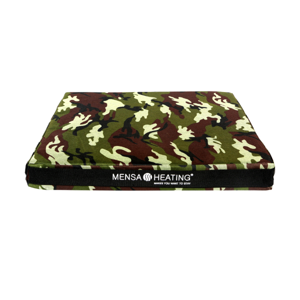 NATES poduszka ogrzewana do siedzenia, wzór KAMUFLAŻ - MENSA HEATING