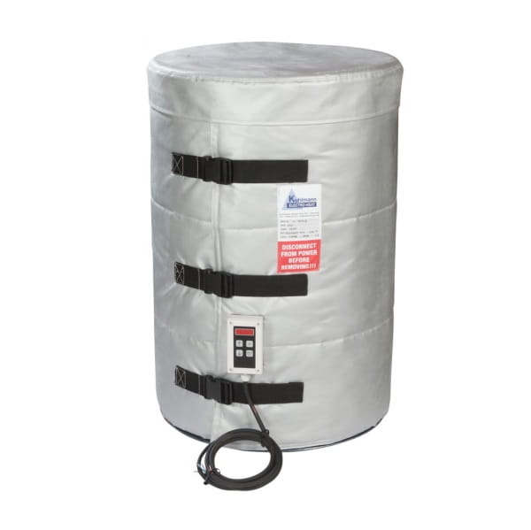 Płaszcz grzewczy (wysokotemperaturowy), mata grzewcza do beczek 200 litrów (1200W, 0-200°C)  z pokrywa izolacyjną (opcja)