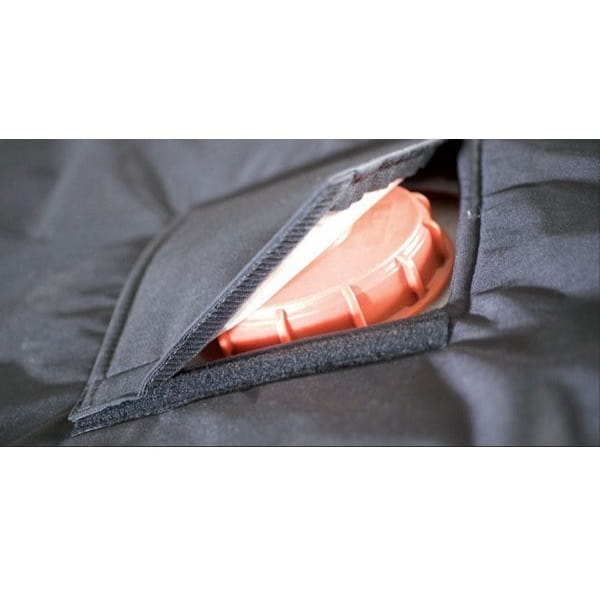 Otwór w pokrywie izolacyjnej do Płaszcz grzewczy, mata grzewcza do zbiorników IBC o pojemności 1000l (2000W, 0-90°C) Kuhlmann