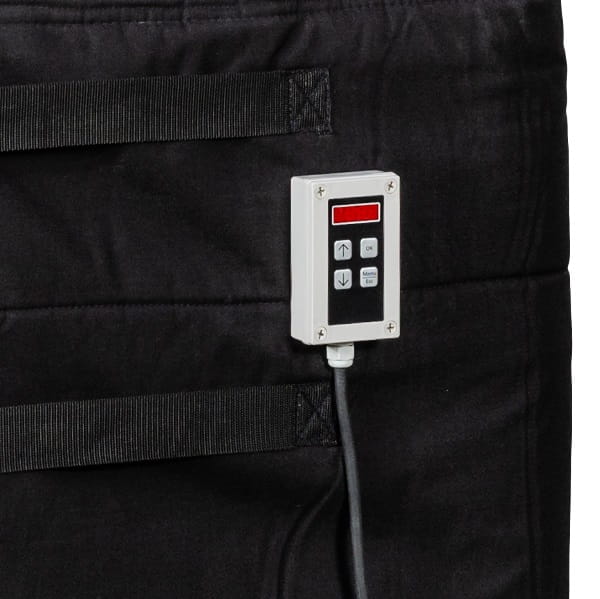 Płaszcz grzewczy, mata grzewcza do zbiorników IBC o pojemności 1000l (3000W, 0-90°C) Kuhlmann - termostat