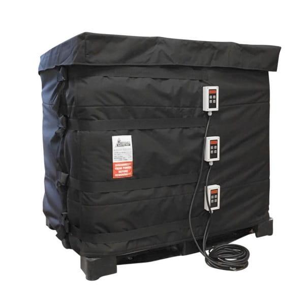 Płaszcz grzewczy, mata grzewcza (3000W, 0-90°C) do zbiorników IBC poj. 1000l + cyfrowy termostat KUHLMANN z pokrywą termoizolacyjną (opcja)