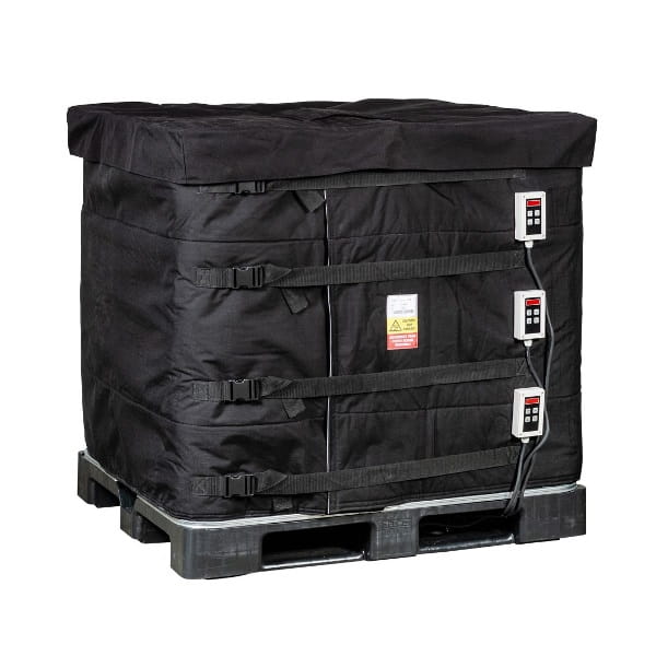 Płaszcz grzewczy, mata grzewcza (3000W, 0-90°C) do zbiorników IBC poj. 1000l + cyfrowy termostat KUHLMANN z pokrywą termoizolacyjną (opcja)