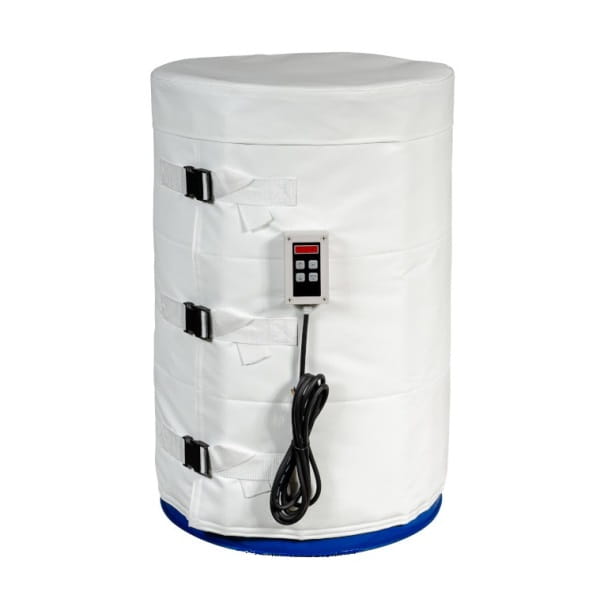 KEH Płaszcz grzewczy, mata grzewcza do beczek 200 litrów (1200W, 0-120°C), dla branży spożywczej i farmaceutycznej KUHLMANN z pokrywą izolacyjną (opcja)