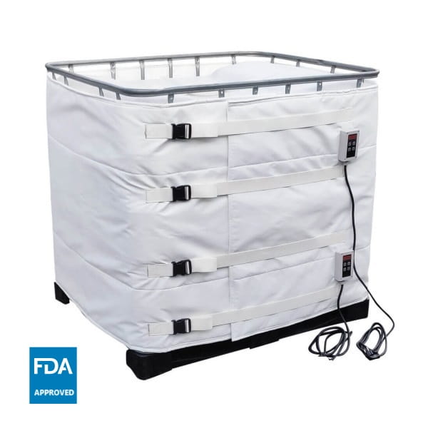 KEH Płaszcz grzewczy, mata grzewcza (2000W, 0-90°C) do zbiorników IBC poj. 1000l , dla branży spożywczej i farmaceutycznej KUHLMANN