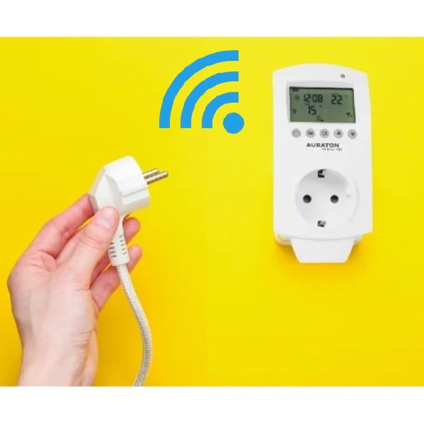 Carina WiFi Programowalny termostat gniazdkowy, regulator temperatury