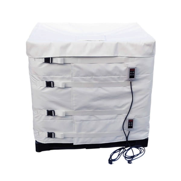 KEH Płaszcz grzewczy, mata grzewcza (2000W, 0-90°C) do zbiorników IBC poj. 1000l + cyfrowy termostat , dla branży spożywczej i farmaceutycznej  - z opcjonalną pokrywą izolacyjną
