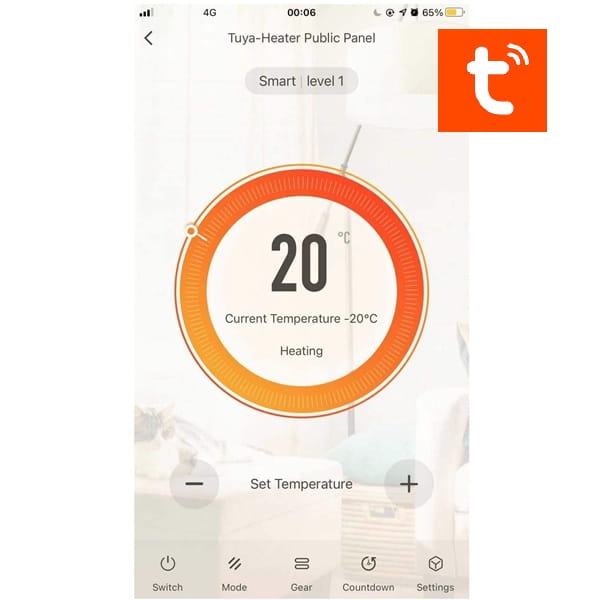 aplikacja Tuya Smart dla regulatorów temp Therm50 WiFi Infra LIght