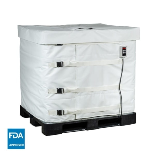 KEH Płaszcz grzewczy, mata grzewcza (1300W, 0-40°C) do zbiorników IBC poj. 1000l + cyfrowy termostat , dla branży spożywczej i farmaceutycznej KUHLMANN