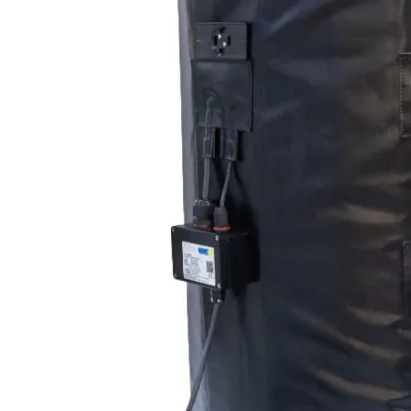 KEH Płaszcz grzewczy, mata grzewcza (660W, 65°C, ATEX) do beczek 200l do stref EX  - puszka przyłączeniowa