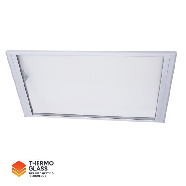 ILMIT TGLASS-17 1700W szklany panel grzewczy na podczerwień, grzejnik promiennikowy (ścienno-sufitowy), przezroczysty