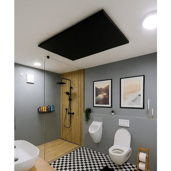 IPP Classic Quartz-B panel grzewczy na podczerwień, grzejnik promiennikowy (sufitowo - ścienny) - czarny