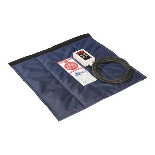 KEH koc grzewczy, przenośna mata grzewcza 450W (100 x 100 cm), z termostatem (0-90ºC)