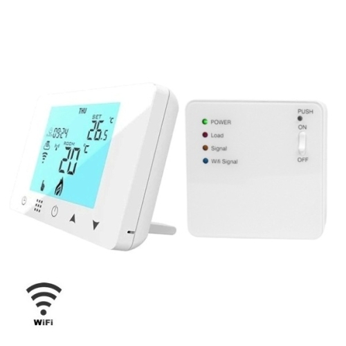 ORION-W WiFi Bezprzewodowy programowalny termostat , regulator temperatury (nadajnik i odbiornik ścienny), Auraton
