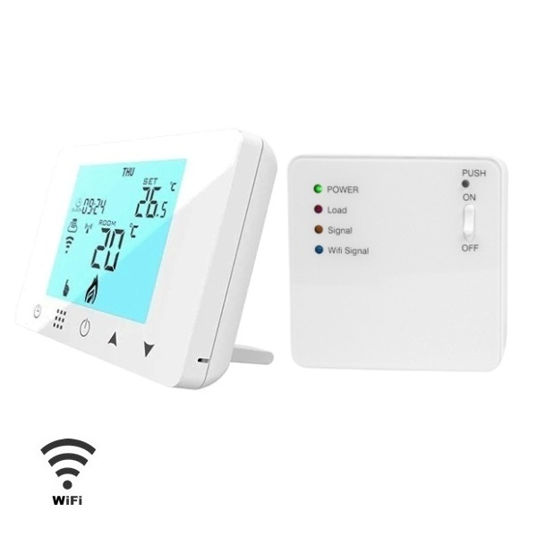 ORION-W WiFi Bezprzewodowy programowalny termostat , regulator temperatury (nadajnik i odbiornik ścienny), Auraton