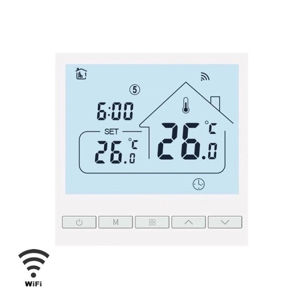 Therm47 WiFi Programowalny termostat, regulator temperatury (sterownie przez internet), Infra Light